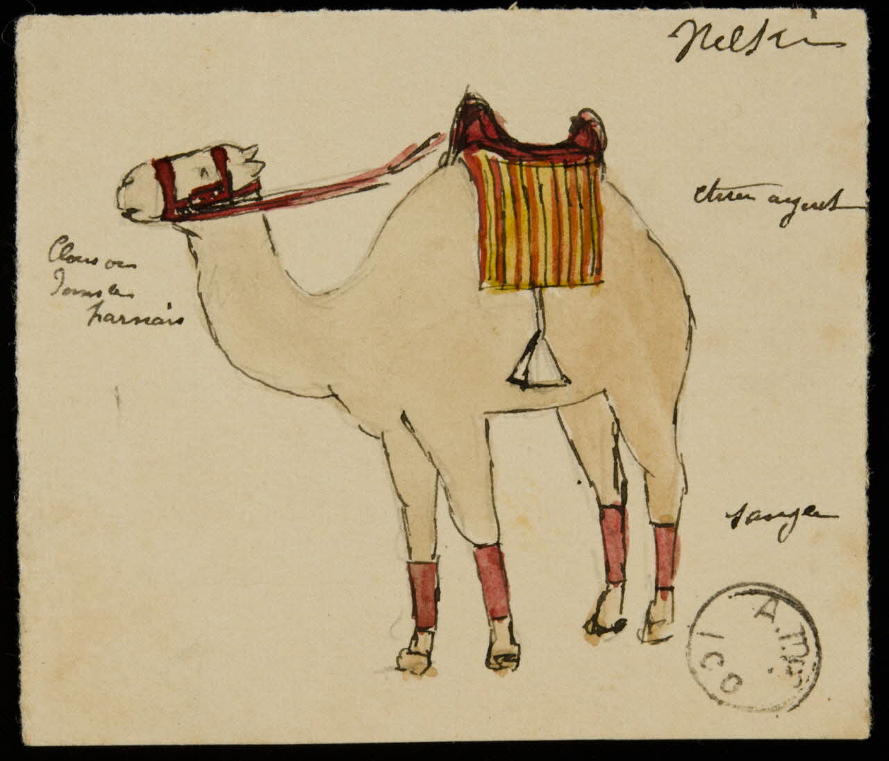 partie d'un ensemble de dessins Nelki 1968.102.2259.2 Photo Mucem