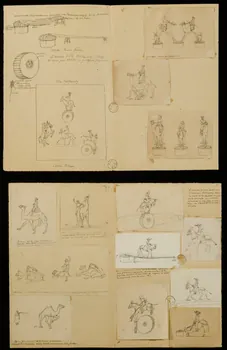 partie d'un ensemble de dessins Les Nelki 1968.102.2261.1/2 Photo Mucem