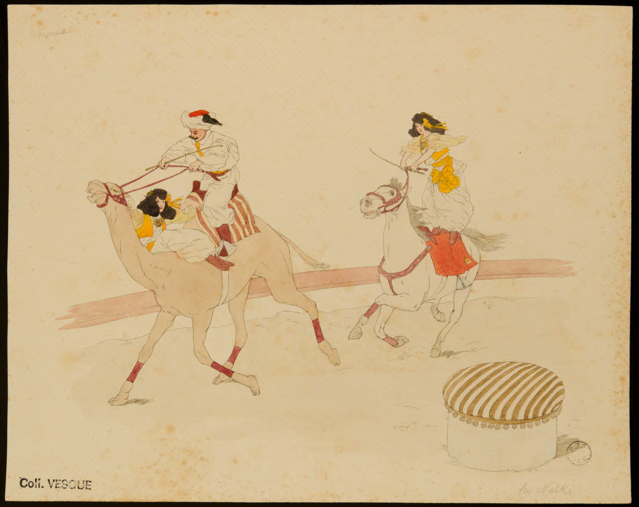 partie d'un ensemble de dessins les Nelki 1968.102.2263 Photo Mucem