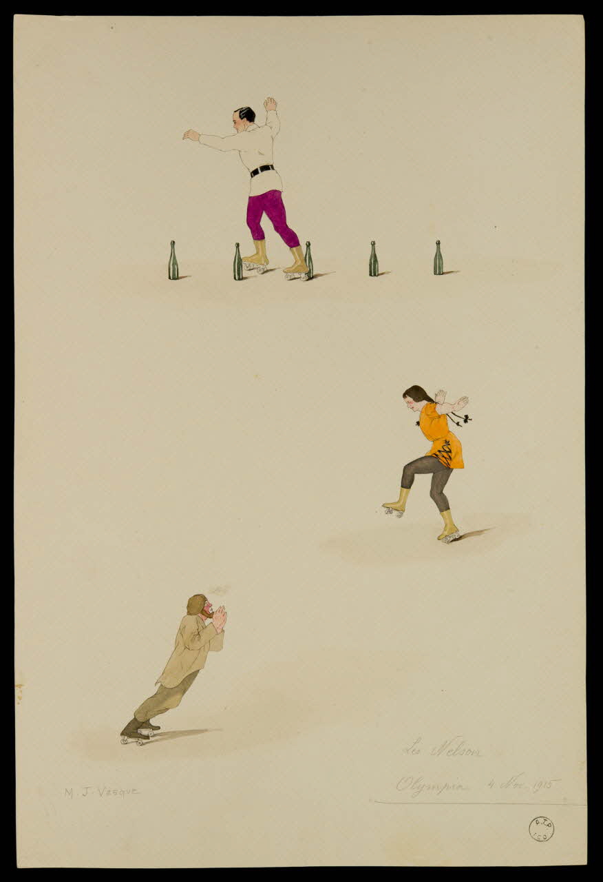 partie d'un ensemble de dessins Les Nelson  Olympia 1968.102.2264 Photo Mucem