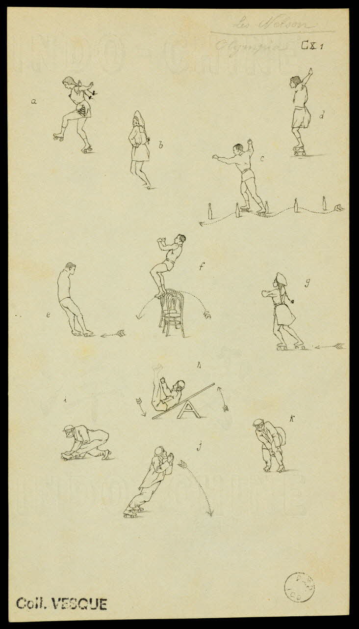 partie d'un ensemble de dessins Les Nelson  Olympia 1968.102.2265.1 Photo Mucem