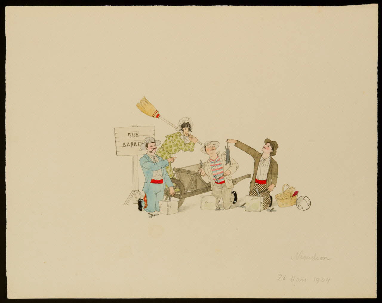 partie d'un ensemble de dessins Nesadson 1968.102.2266 Photo Mucem