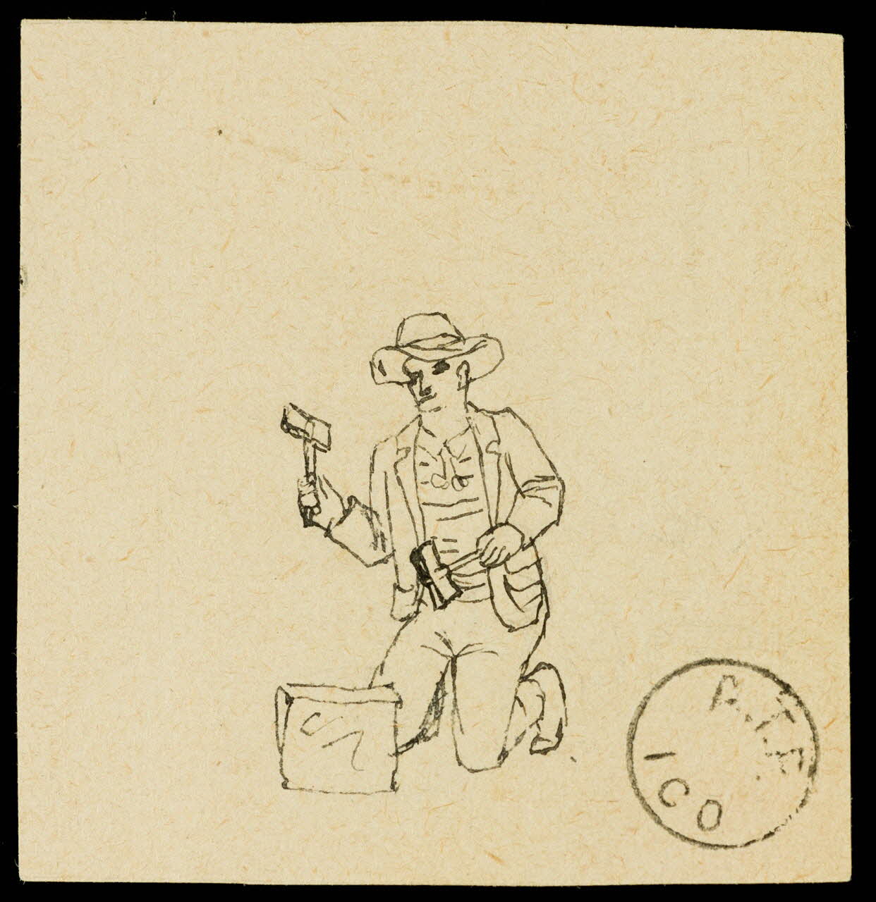 partie d'un ensemble de dessins 3 Nesadson en minant 1968.102.2267.3 Photo Mucem