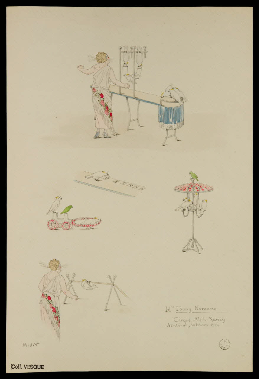 partie d'un ensemble de dessins Mme Fanny Nomano 1968.102.2276.2 Photo Mucem