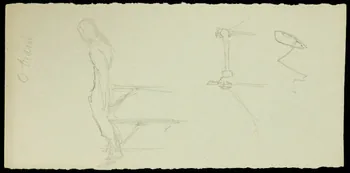 partie d'un ensemble de dessins O'Brani 1968.102.2284.3 Photo Mucem