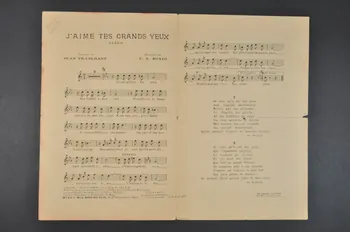 Cesare A. Bixio ; Jean Tranchant ; Lys Gauty ; Editions Musicales Bourcier; chanson petit format Île-de-France, France 1929 1965.152.16 Photo Mucem