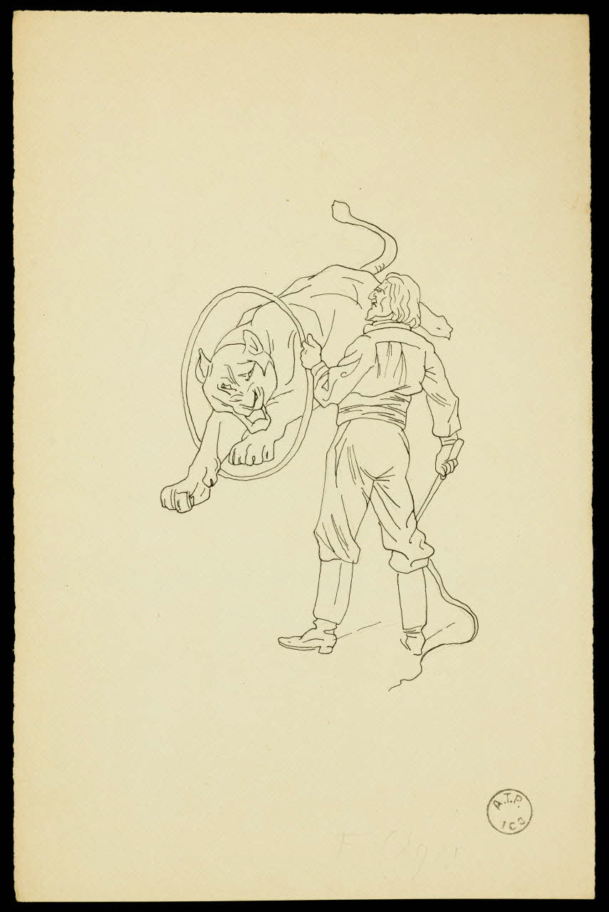 partie d'un ensemble de dessins F. Oger 1968.102.2286 Photo Mucem