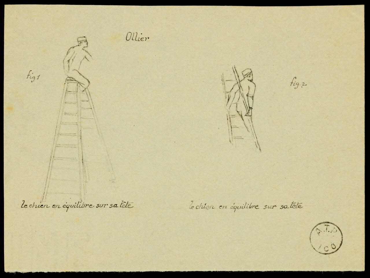 partie d'un ensemble de dessins Ollier 1968.102.2289.3 Photo Mucem