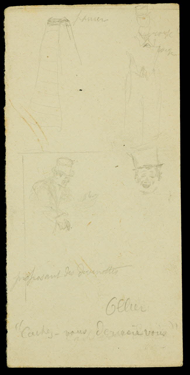 partie d'un ensemble de dessins Ollier 1968.102.2290.3 Photo Mucem
