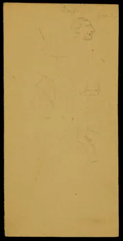 partie d'un ensemble de dessins Tête de profil 1968.102.2296.3 Photo Mucem