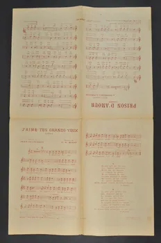 Cesare A. Bixio ; André de Badet ; Jean Tranchant ; Aug. Persiani ; A. Grosmaire ; Lys Gauty ; Editions Musicales Bourcier; chanson petit format Île-de-France, France 1932 1965.152.17 Photo Mucem