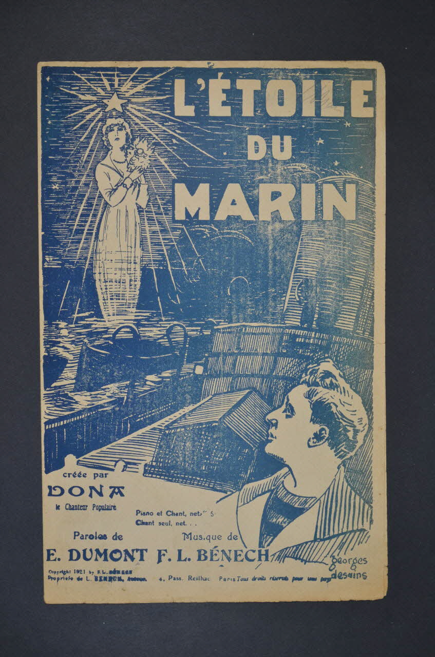 Ferdinand Louis Bénech ; Ernest Dumont ; Dona chanson petit format 1921 1965.152.19 Photo Mucem