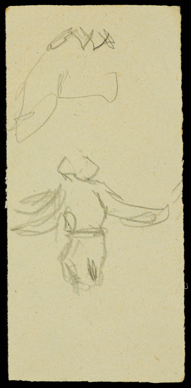 partie d'un ensemble de dessins Croquis 1968.102.2334.6 Photo Mucem