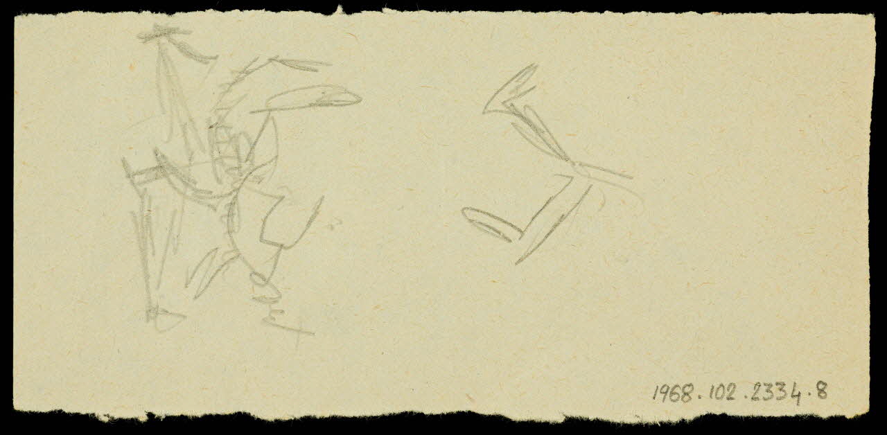 partie d'un ensemble de dessins Paolo 1968.102.2334.8 Photo Mucem