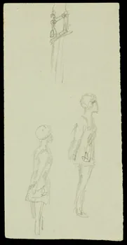 partie d'un ensemble de dessins Ebauche de figure 1968.102.2337.3 Photo Mucem