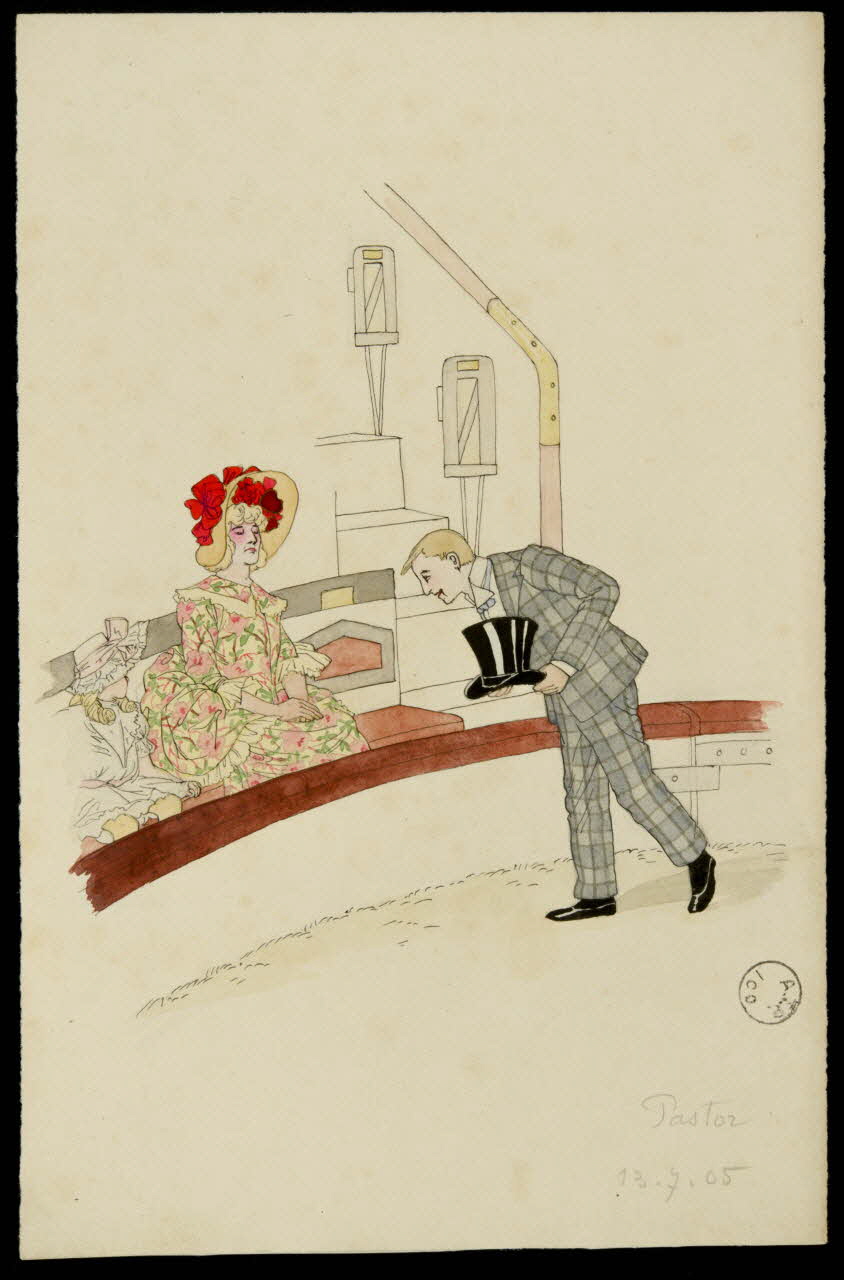 partie d'un ensemble de dessins Pastor 1968.102.2340 Photo Mucem