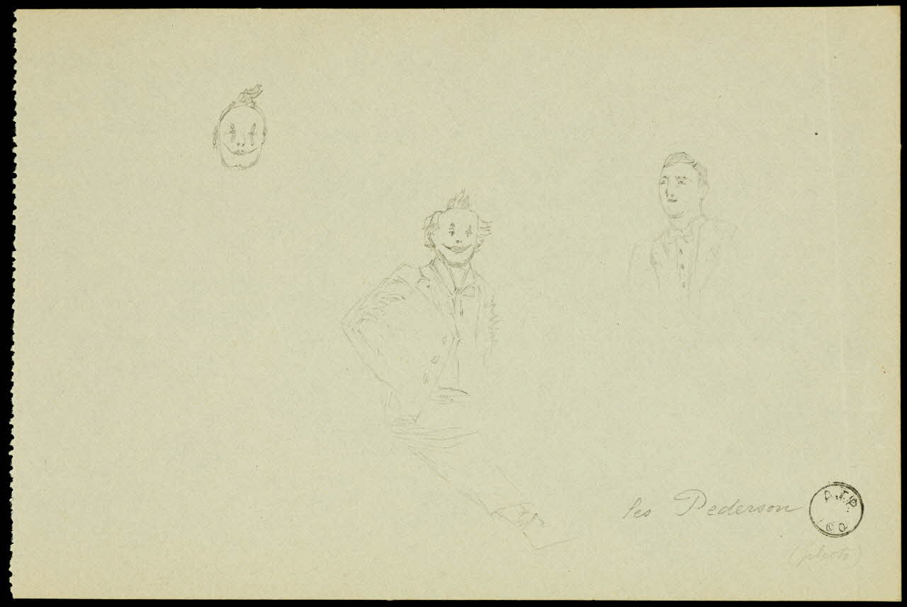 partie d'un ensemble de dessins Les Pederson 1968.102.2342.6 Photo Mucem