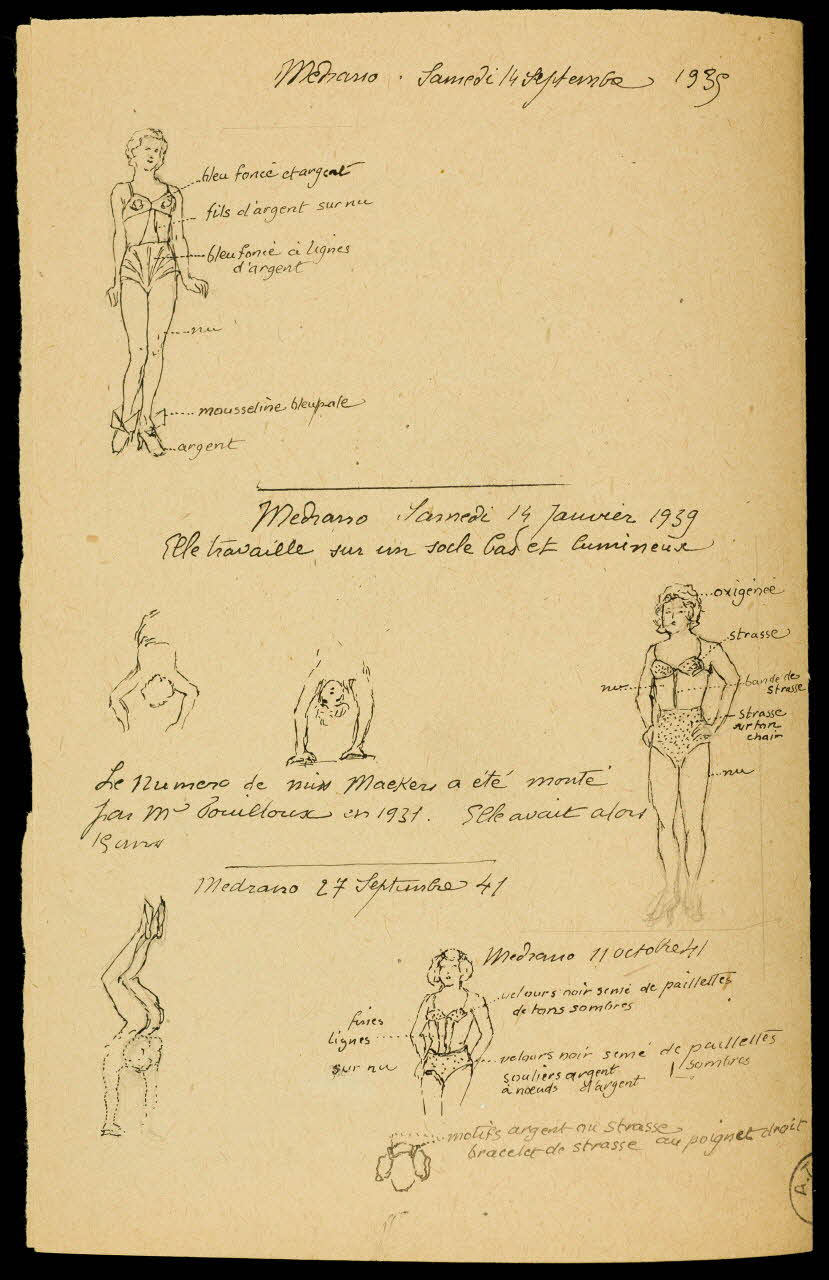partie d'un ensemble de dessins Les Pelsmakers 1968.102.2344  Photo Mucem