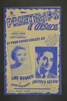 Louis Ledrich ; Louis Gasté ; Line Renaud chanson petit format Île-de-France, France 1953 1966.156.14 Photo Mucem