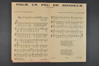 Marguerite Monnot ; Henri Bataille ; Alex Rhégent ; Annette Lajon ; Paul Beuscher chanson petit format 1935 1965.152.23 Photo Mucem