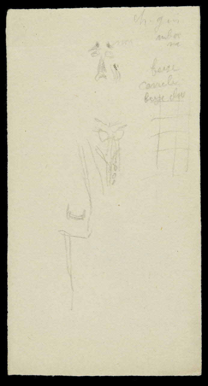 partie d'un ensemble de dessins Ebauche de figure 1968.102.2349.14 Photo Mucem