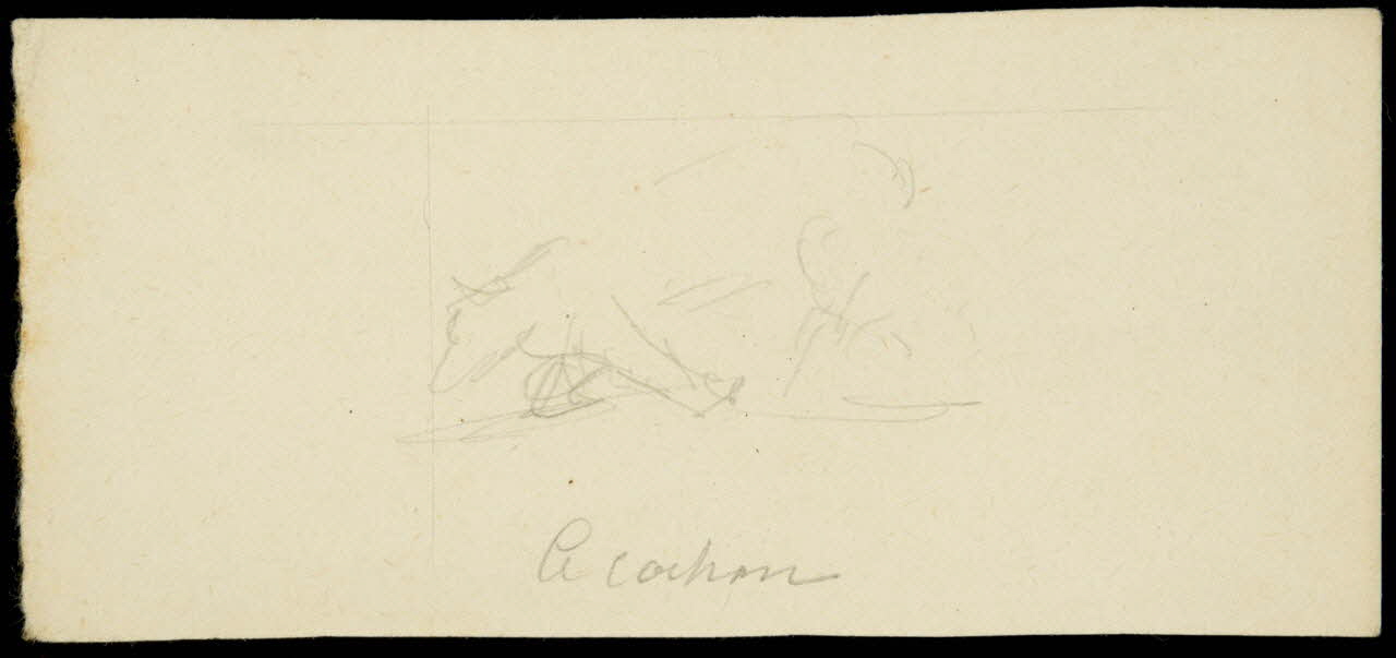 partie d'un ensemble de dessins Le cochon 1968.102.2349.17 Photo Mucem