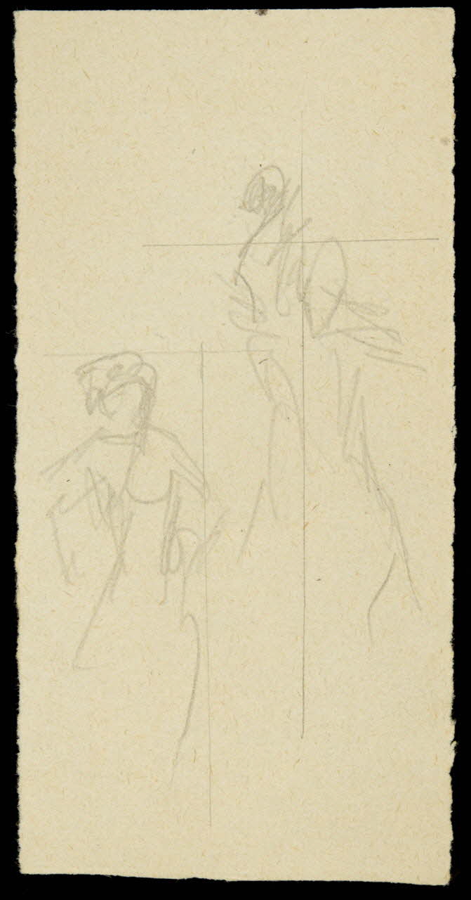 partie d'un ensemble de dessins Ebauche de figures 1968.102.2352.3 Photo Mucem