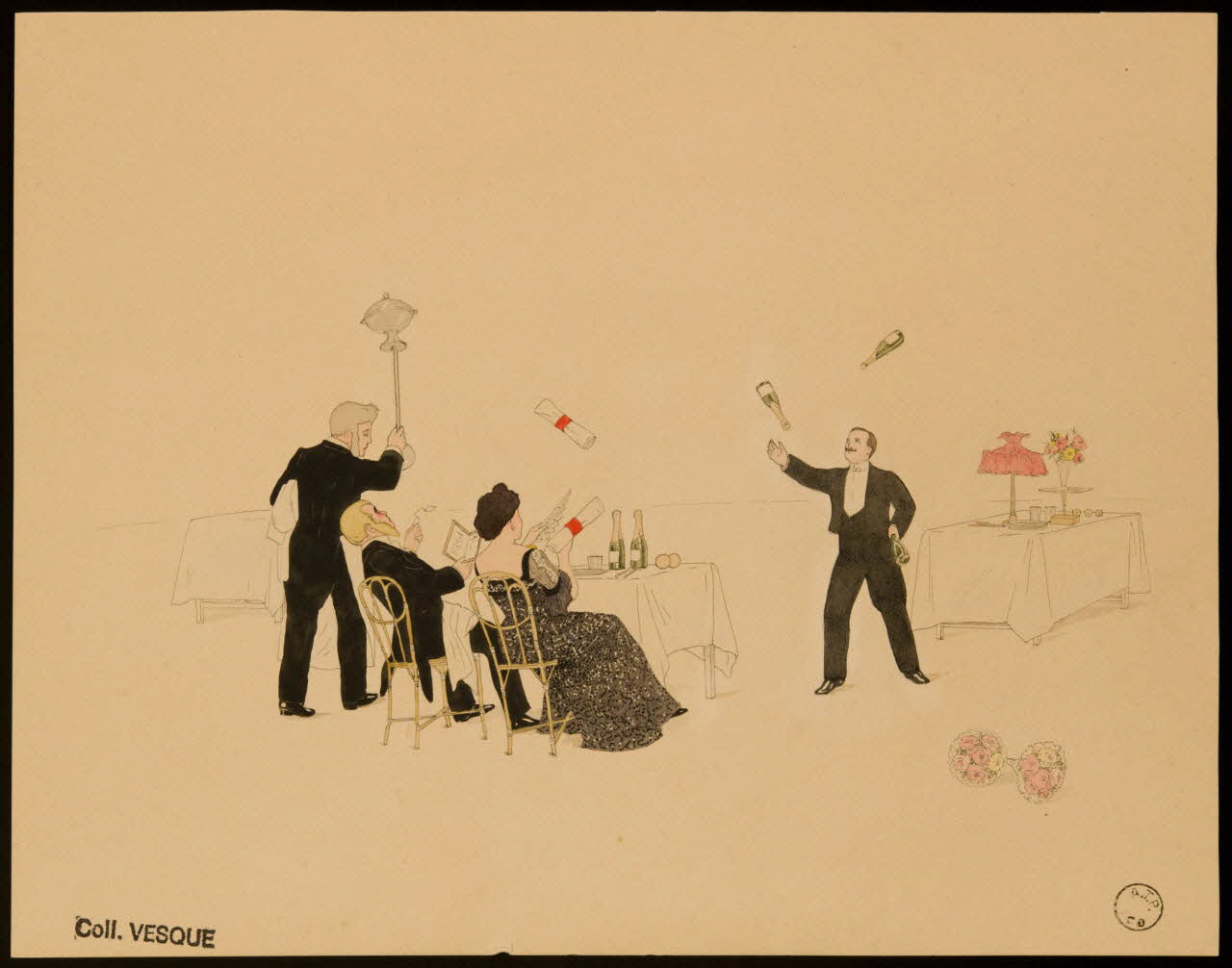 partie d'un ensemble de dessins Numéro de jonglage 1968.102.2364.3 Photo Mucem