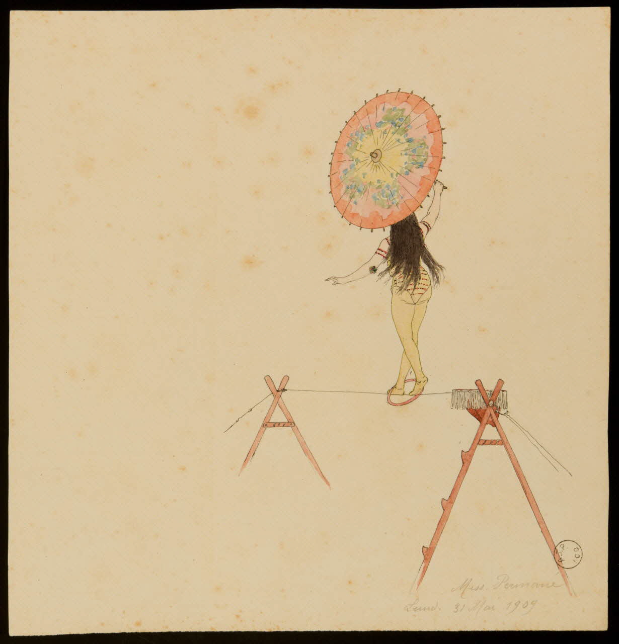 partie d'un ensemble de dessins Miss . Permané 1968.102.2368.14 Photo Mucem