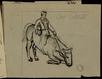 partie d'un ensemble de dessins Carl Petoletti 1968.102.2375.2 Photo Mucem
