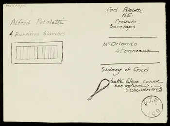 partie d'un ensemble de dessins Alfred Petoletti 1968.102.2376.1 Photo Mucem