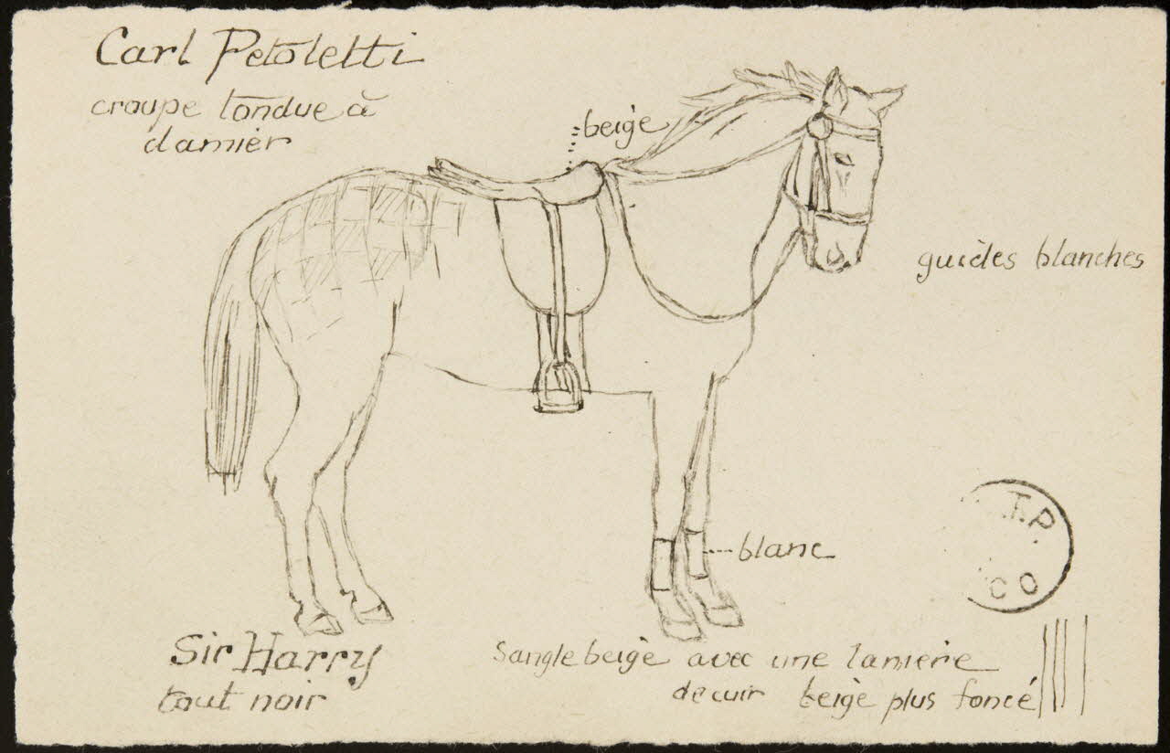 partie d'un ensemble de dessins Carl Petoletti  Sir Harry 1968.102.2376.9 Photo Mucem
