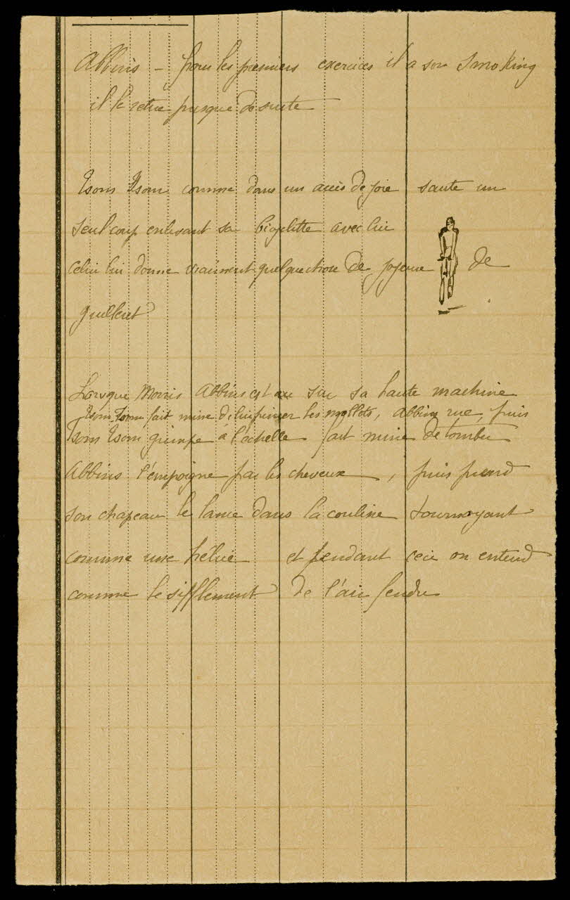 partie d'un ensemble de dessins Croquis annoté 1968.102.238 Photo Mucem