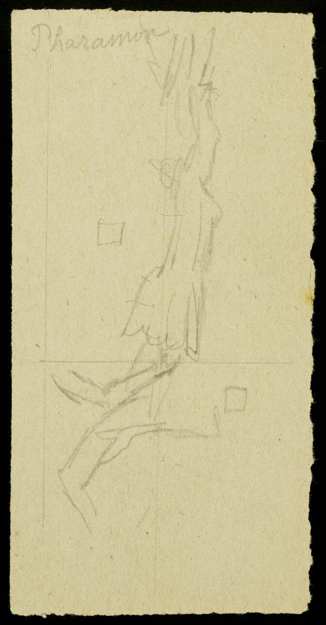 partie d'un ensemble de dessins Pharamon 1968.102.2383.17 Photo Mucem