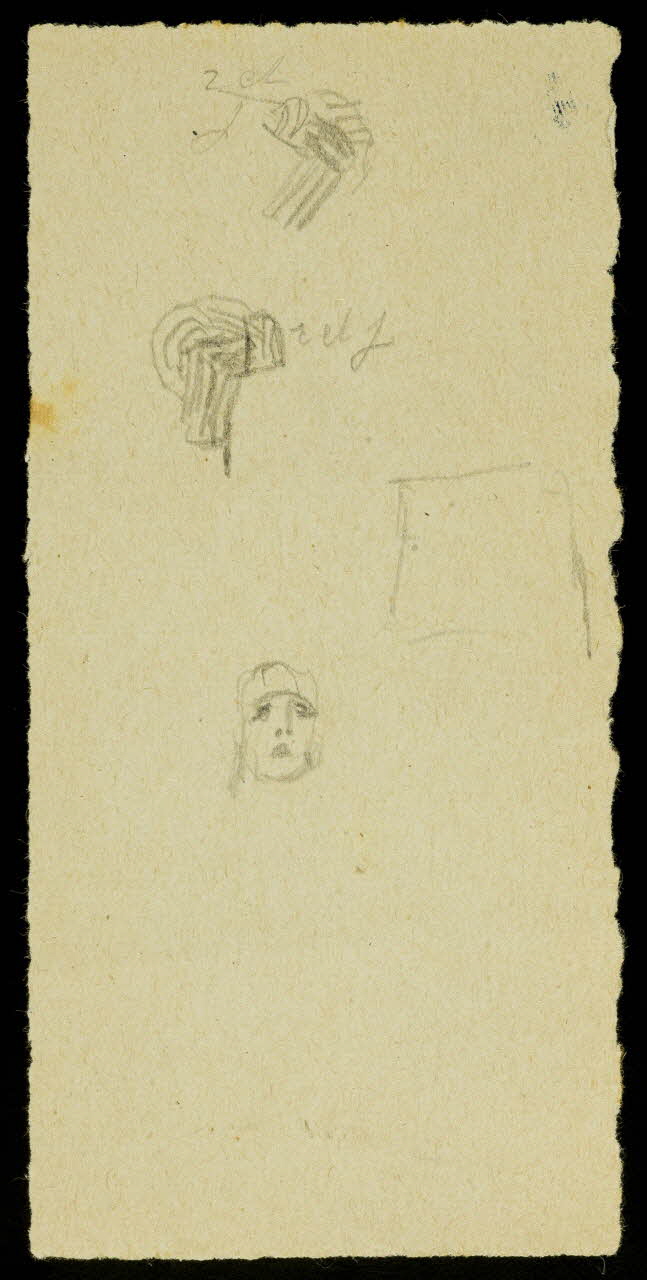 partie d'un ensemble de dessins Ebauches de dessins 1968.102.2383.18 Photo Mucem