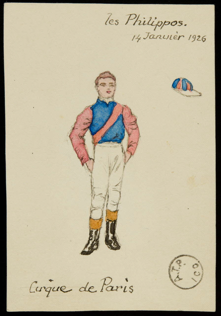 partie d'un ensemble de dessins les Philippos 1968.102.2384 Photo Mucem