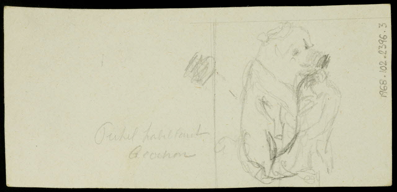 partie d'un ensemble de dessins le Joujou emballé 1968.102.2396.3 Photo Mucem