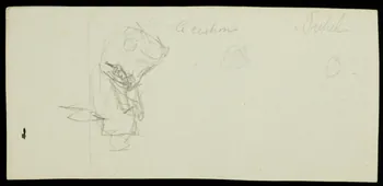 partie d'un ensemble de dessins Le cochon 1968.102.2396.4 Photo Mucem