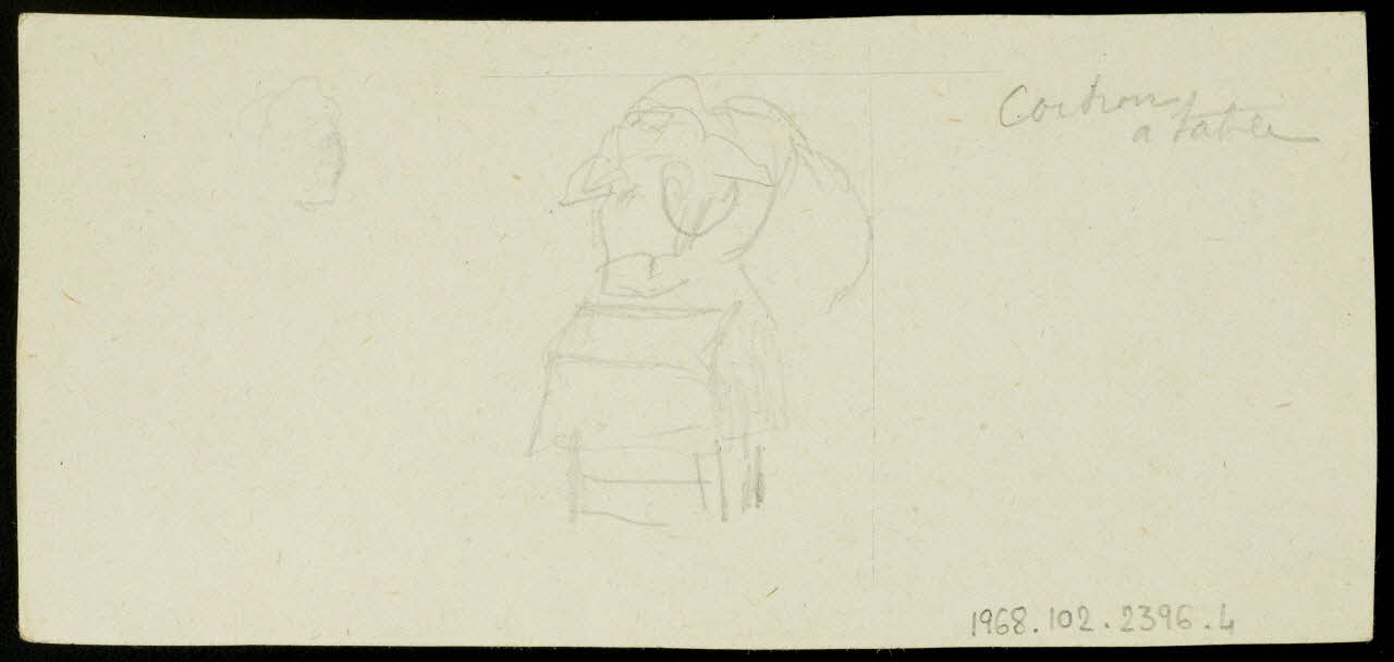 partie d'un ensemble de dessins Le cochon 1968.102.2396.4 Photo Mucem
