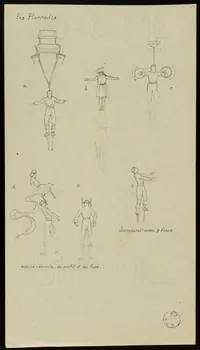 partie d'un ensemble de dessins les Pierrodis 1968.102.2401.3 Photo Mucem