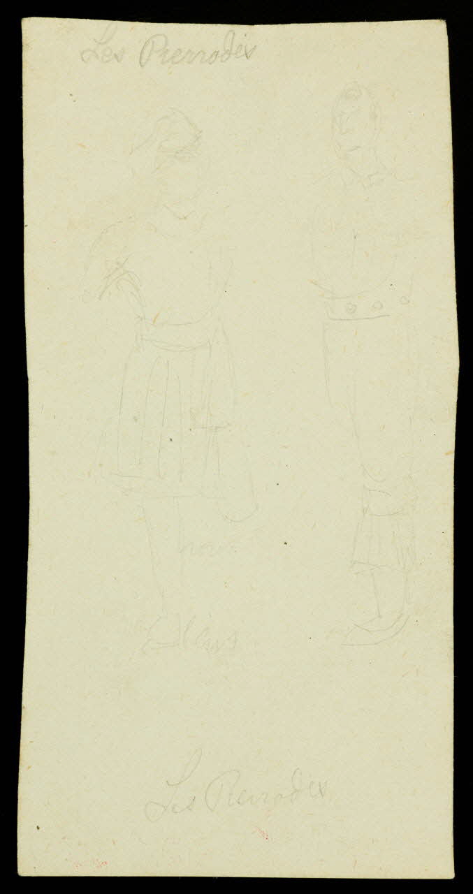 partie d'un ensemble de dessins Les Pierrodis 1968.102.2403.2 Photo Mucem