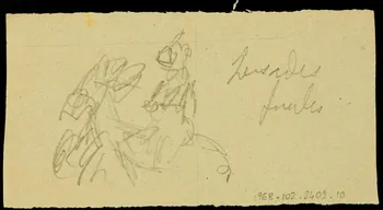 partie d'un ensemble de dessins [illisible] 1968.102.2409.10  Photo Mucem