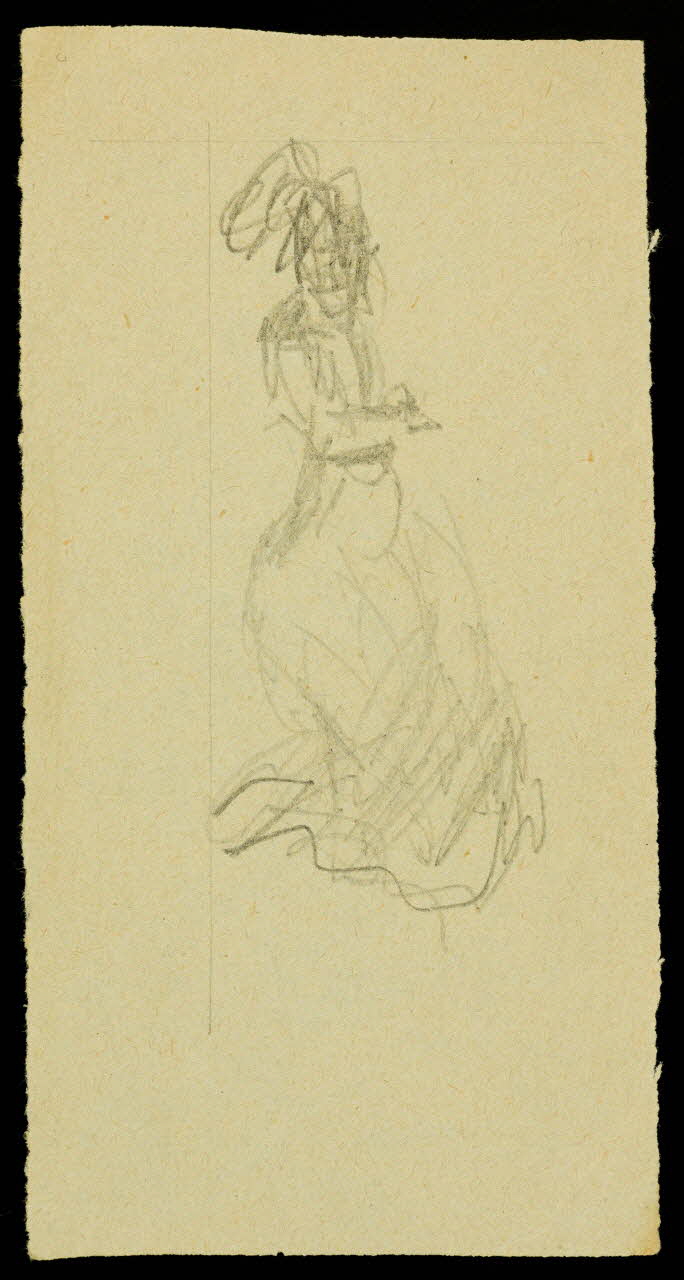 partie d'un ensemble de dessins Silhouette de femme 1968.102.2409.7 Photo Mucem