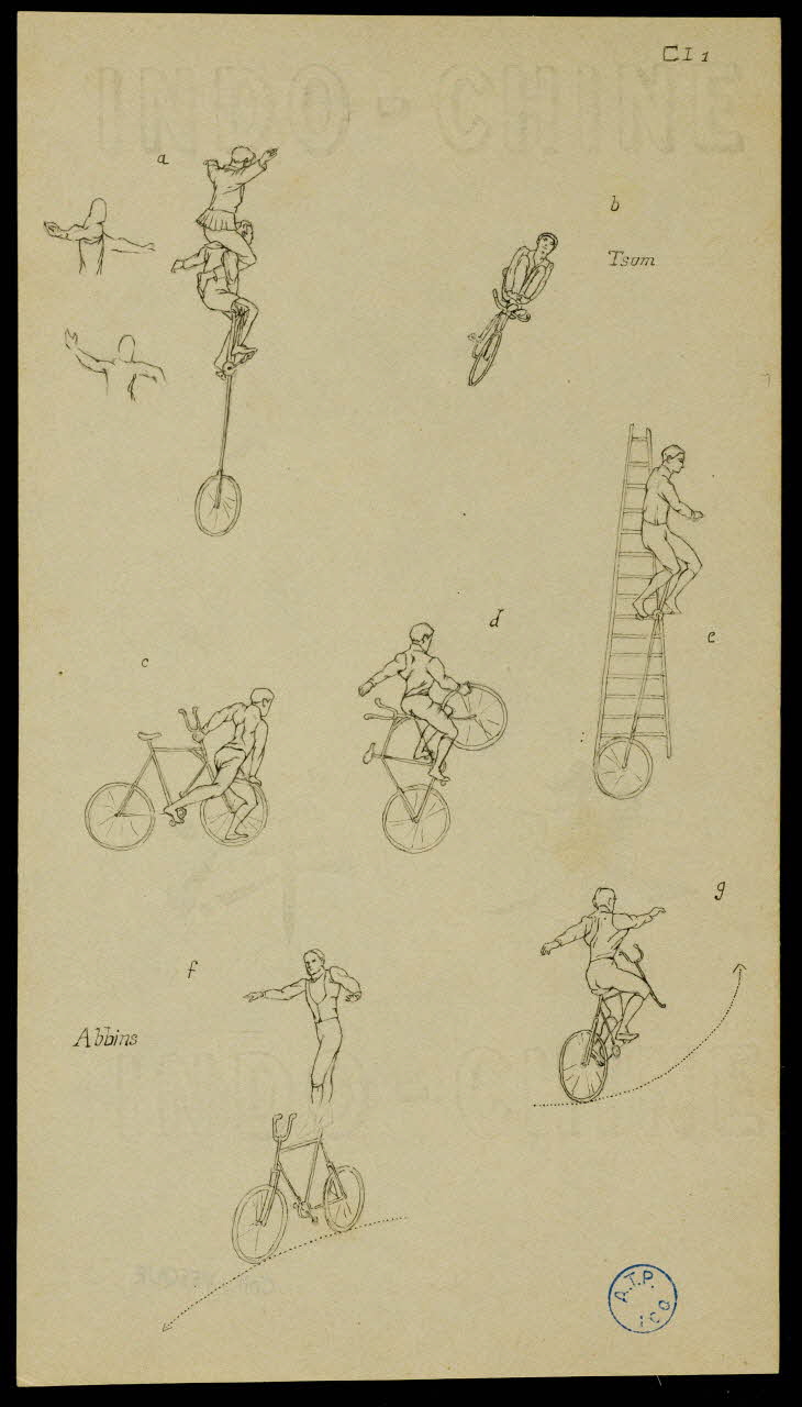 partie d'un ensemble de dessins Tsum  Abbins 1968.102.241 Photo Mucem