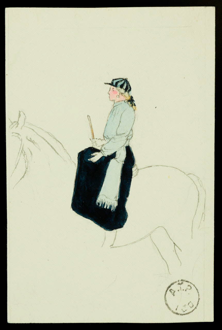 partie d'un ensemble de dessins Ecuyère 1968.102.2411.1 Photo Mucem