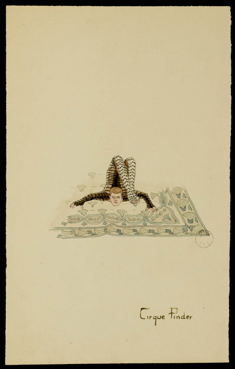 partie d'un ensemble de dessins Cirque Pinder 1968.102.2415 Photo Mucem