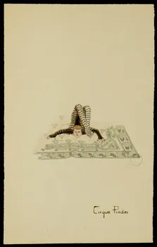 partie d'un ensemble de dessins Cirque Pinder 1968.102.2415 Photo Mucem