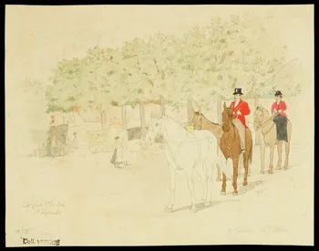 partie d'un ensemble de dessins Cirque Pinder  St Mandé  Curley  J. Gautier  Mme Bolers 1968.102.2426.7 Photo Mucem