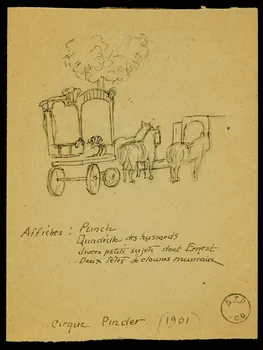 partie d'un ensemble de dessins Cirque Pinder (1901) 1968.102.2428  Photo Mucem