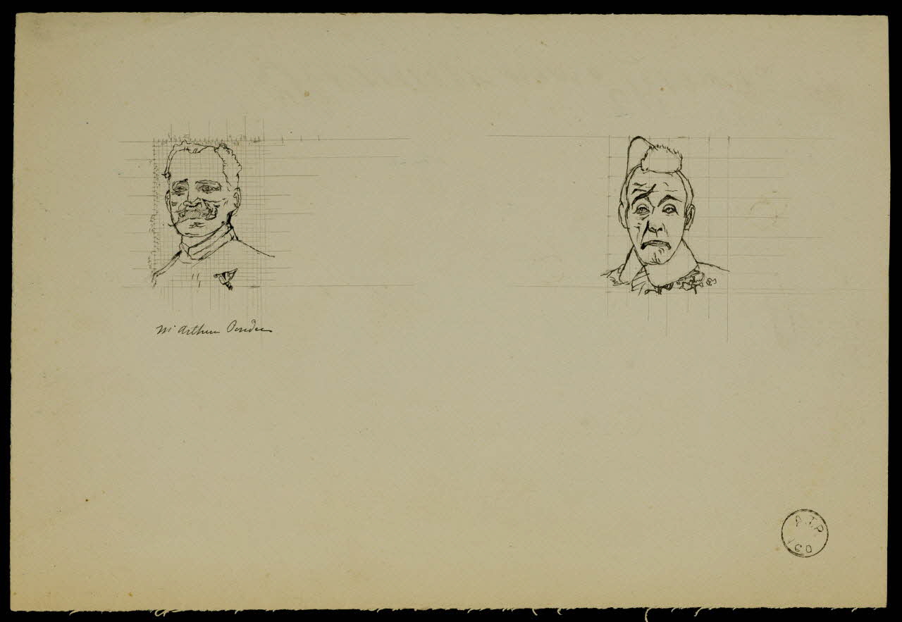 partie d'un ensemble de dessins Mr Arthur Pinder 1968.102.2429.1 Photo Mucem